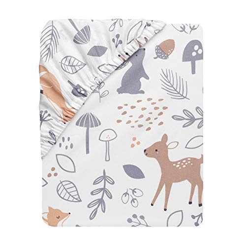Bedtime Originals 285006B Deer Park Fitted Crib Sheet thumb #2