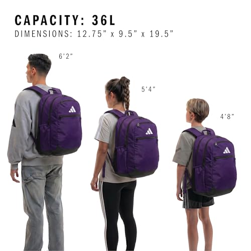 Image of adidas Striker Soccer Backpack 36L, Collegiate Purple, One Size, Backpack