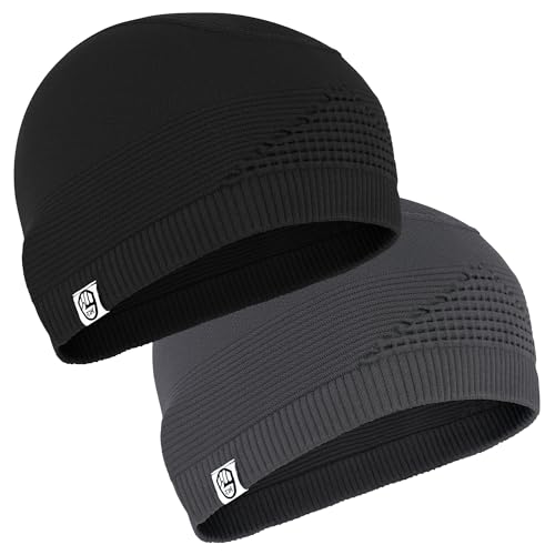 MCTi Mens Beanie Seamless Knitting Skull Caps for Men Women Thermal Helmet Liner Winter Running Hat...
