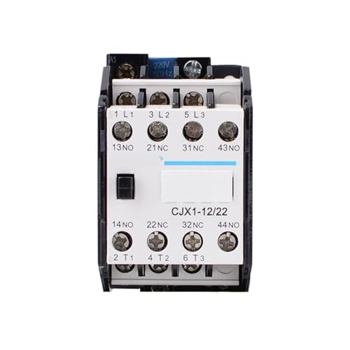 Contactor AC CJX1-12/22 de 24V para control de motores eléctricos en cuadros de automatización