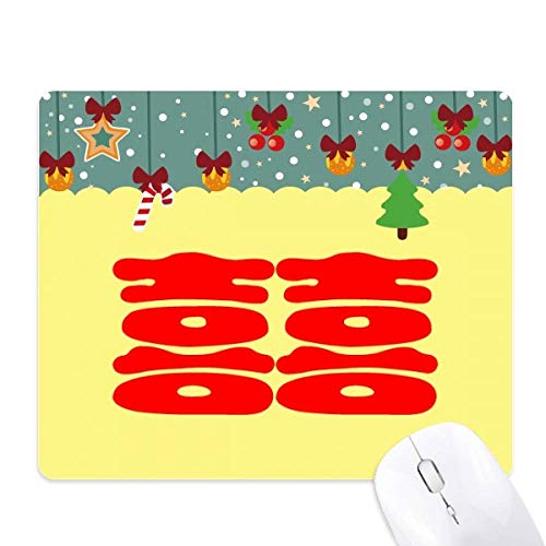 Tapis de souris mariage chinois Xi tapis de bureau vœux bonheur rouge