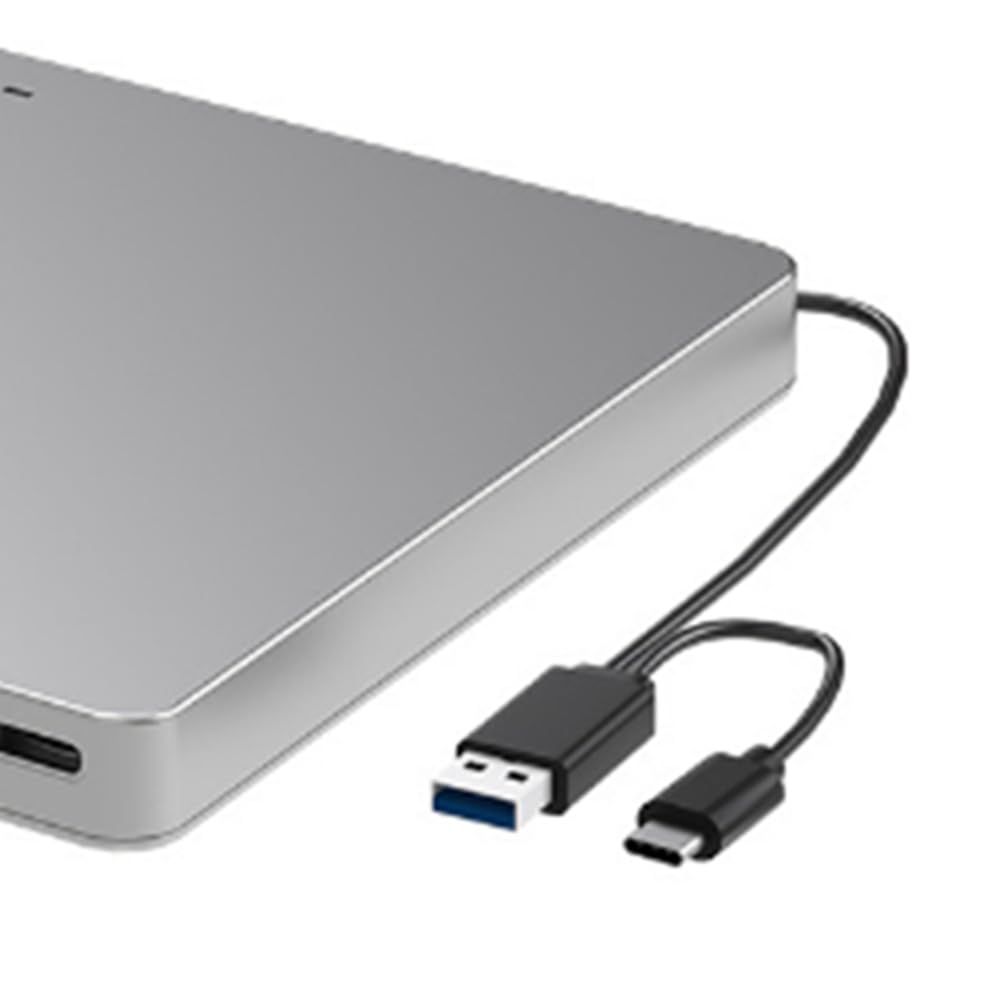 JANZU Unidad Externa de DVD USB 3.0 Tipo C Grabadora Ranura Ultradelgada
