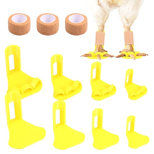 8Pcs Chicken Feet Leg Splint with Toe Separator