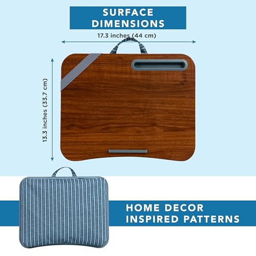 Image of LAPGEAR Designer Lap Desk - Arrow Stripes, 2-Pack with Storage Basket