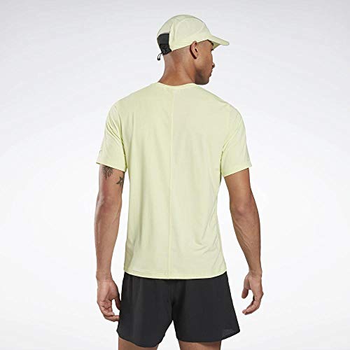 Image of Reebok Men's Printed Slim fit T-Shirt (FJ3961 S Lemon Glow Small
