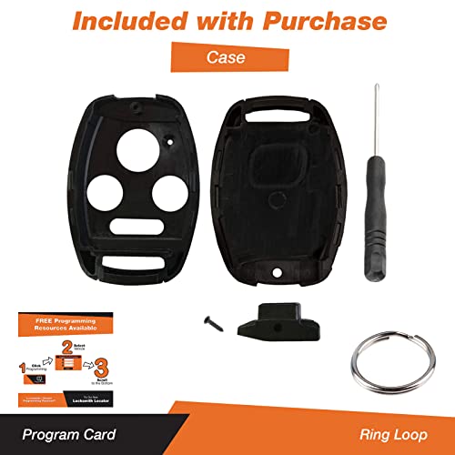 Key Fob Case Shell For Honda Accord Civic Pilot & More (Swap Your Original Blade) #TOP1