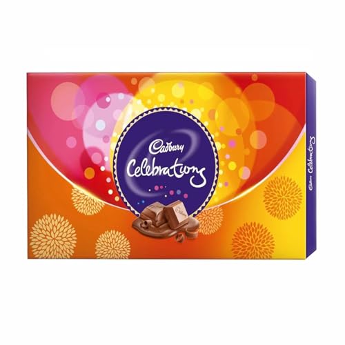 Image of Frostick Designer Rakhi With Branded Chocolate for Bhaiya /Bhai /Brother With Greeting Card, Tilak Chawal And Silver coin (Big Cadbury Celebration) (Random Design Rakhi)