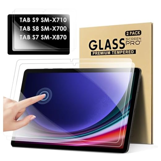 DETUOSI 【Pacote com 2】 Protetor de tela para Samsung Galaxy Tab S9/ S9 FE/Tab S8/ Tab S7 (5G LTE/Wi-Fi) 11 polegadas T-Mobile Android Tablet Película de vidro temperado antiarranhões Mica para
