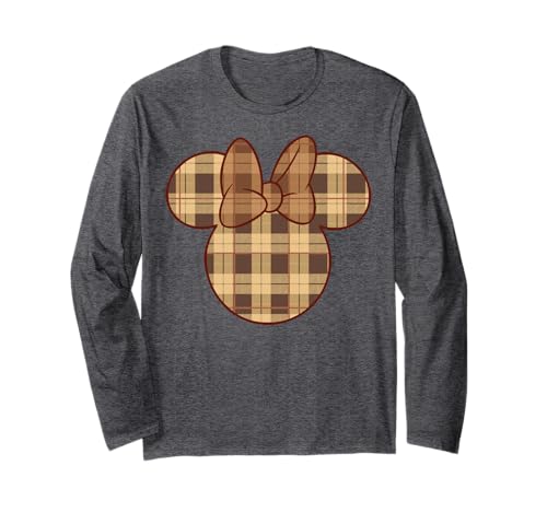 Disney Mickey and Friends Minnie Fall Plaid Fill Long Sleeve