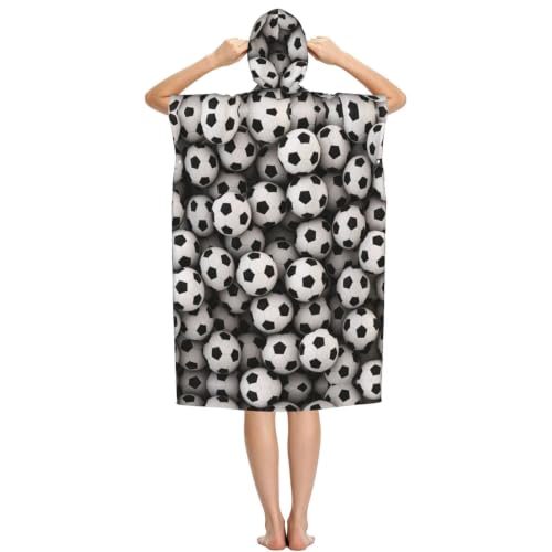 Peignoir à langer poncho à capuche microfibre pour serviette de bain