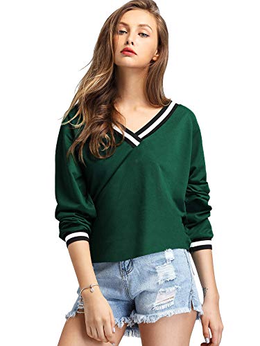 Image of Fabricorn Stylish Plain Green Long Sleeve Cotton Tshirt for Women (Green)