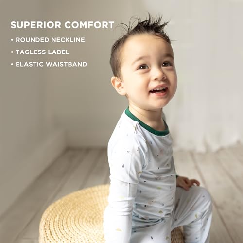 LittleHippo Two-Piece Pajama Set for Boys and Girls, Soft Spandex & Bamboo Viscose, Snug Fit Pajamas, Toddlers, Kids4