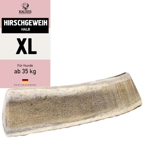 Kauies Hirschgeweih für Hunde ganz - Monoprotein, 100% natürlich, zuckerfrei und kalorienarm - Made in Germany, nachhaltig und tierversuchsfrei - Größe XS