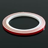 DonDo Reflektorband 3M 610C Reflexfolie reflektierendes Klebeband Sicherheitswarnband Rot 5mm x 10m