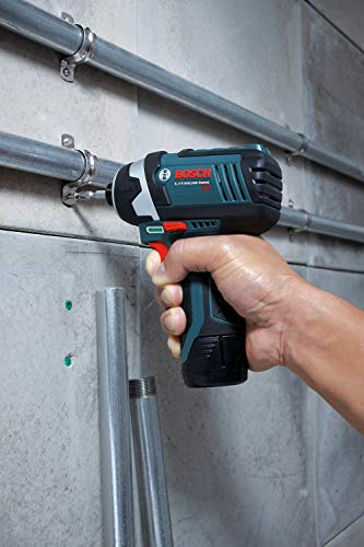 Bosch PS41-2A 12V Max 1/4-Inch Hex Impact Driver Kit with 2 Batteries, Charger and Case,Blue