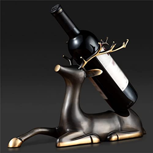 Soporte para botella de vino cobre estilo ciervo miniatura 3