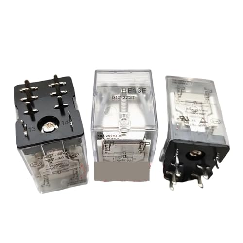 Relais HF13F 10A 12VDC 8 broches lot de 2 pièces pour circuit