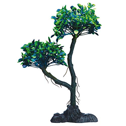GloFish Mangrove Green Tree Plant Fluorescent Under Blue LED Light Aquarium Decor, Medium - Image 3