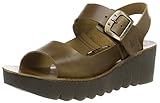 Absatz: 5cm FLY London Damen Yail907fly Wedge Sandalen, Braun (Camel 001), 40 EU