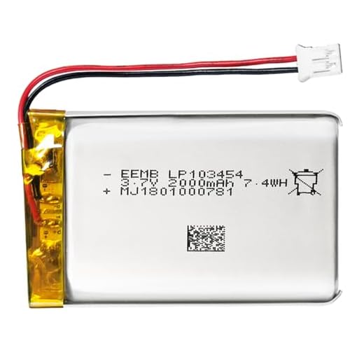 EEMB Lithium Polymer Akku 3,7 V 2000mAh 103454 Wiederaufladbarer Lipo-Akku mit JST-Anschluss– bestätigen Sie die Polarität des Geräts und des Anschlusses vor dem Kauf