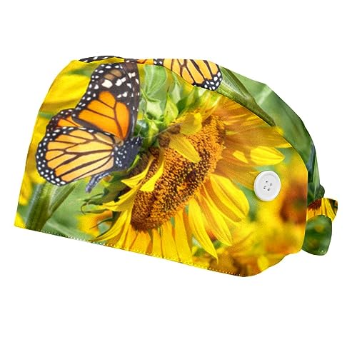 Casquettes de travail ajustables pour la cuisine et les soins avec motifs