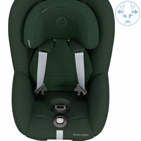 Maxi-Cosi Pearl 360 Pro i-Size Siège Auto 3 Mois - 4 Ans, Siège Auto Rotatif à 360° et coulissant avec Technologie SlideTech, 5 Positions d'inclinaison, Authentic Green