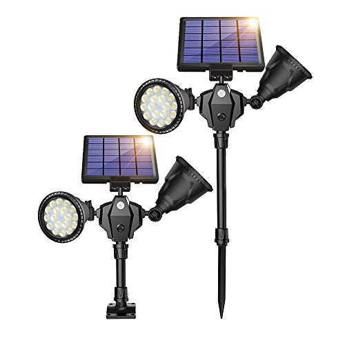 ROSHWEY Solar Spot Lights Outdoor, 1000 Lumens Bright Landscape Light 36 LED...