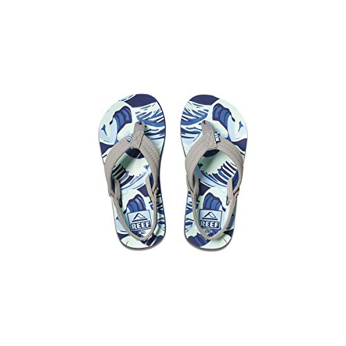 REEF Kids Boy's Sandals | Little Ahi, Blue Waters, 5-6
