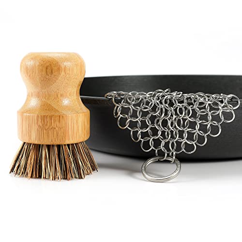 GAINWELL Stainless Steel Chainmail Scrubber Set