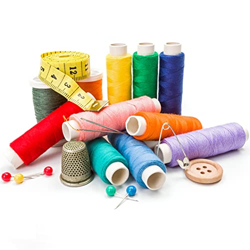 Set de Hilos para Coser 39 Colores Algodón y Poliéster miniatura 2