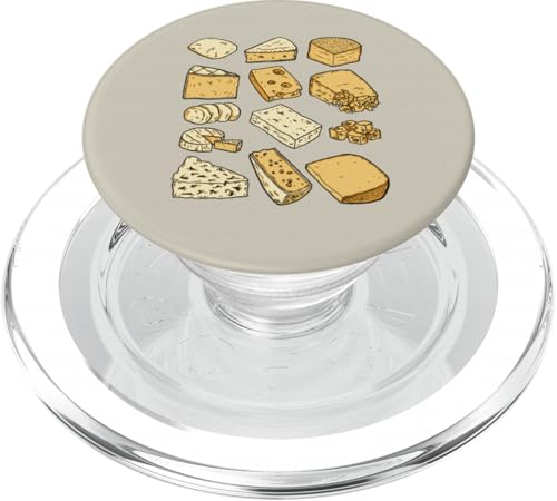 Queso (parmesano, Gouda, gorgonzola, camembert, Brie y más) PopSockets PopGrip para MagSafe