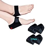 【Instante Dolor En El Talón Alivio】: El protector de talones está incrustado con una silicona de primera, diseñado para absorber mejor las vibraciones, reducir el dolor, hinchazón y malestar causado por correr, trotar o estar parado todo el día. Grandioso para Dolor en el talón Tratamiento, Protección del talón agrietado, Alivie los espolones del talón y el hormigueo, pies doloridos, fascitis plantar, tratar fracturas por sobrecarga y esguince de pie al caminar o correr.