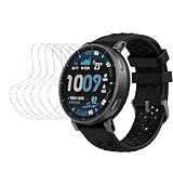 CUFEREDU 6 pcs Pellicola idrogel per Amazfit Active Max Smartwatch 1,5' Smartwatch Soft TPU Pellicola in gel Protezione dello schermo Autoguarigione, Installazione facile, Sensibile al tocco