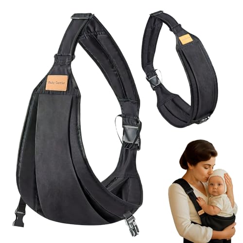 Portabebes Lateral, Mochila Bandolera Porteo Bebe Ergonómico Baby Carrier Ajustable Marsupio Bebe Canguro Portátil Sling Niños Portabebe Ligero y Transpirable de 0 a 36 Meses