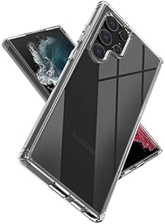 leChivée Samsung Galaxy S22 Ultra Crystal Clear Case, Anti-Yellow Slim Fit Hard Back Scratch Resistant Shockproof Drop Protection Soft TPU Bumper Protective Phone Case for Samsung Galaxy S22 Ultra