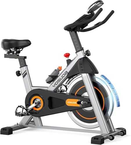 YOSUDA Magnet-Heimtrainer Fahrrad Ergometer - Leises Indoor Bike für Zuhause, Testsieger mit Tablet-Halter & LCD-Display, 136kg Belastbarkeit