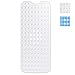 Tapis de Baignoire Antidérapant, 40×100cm Tapis de Douche de Bain, Anti Moisissure Antibactérien BPA, Lavable en Machine(Blanc)