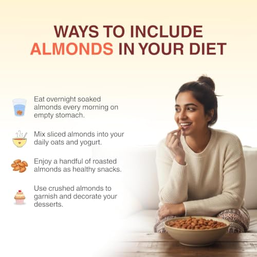 Image of NUTADO Premium California Almonds 500g | Whole Natural Badam Giri | High Protein, High Fibre & Vitamin E | Crunchy Healthy Dry Fruits | Daily Nutrition