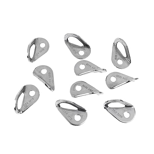 Perfeclan - Perfeclan 10pcs Escalade Boulon d'ancrage Cintre Plaque d'ancrage Crochet matériel 25kN M10 Extension Clou Boulon Cintre pour assurage Voyage Piton Sports de