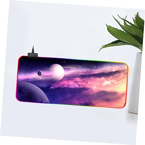 Tapis de souris de jeu à 14 LED VILLCASE avec surface de glisse fluide pour PC