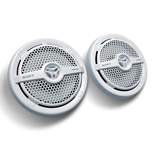 Sony XSMP1621 6 1/2-Inch coaxial 2-way Marine Speaker,White