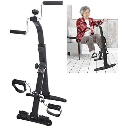 Bicicleta estática plegable para brazos y piernas, ejercitador de pedales portátil, equipo de gimnasia, entrenador de piernas para ancianos, miembros superiores e inferiores, entrenamiento de rehabi