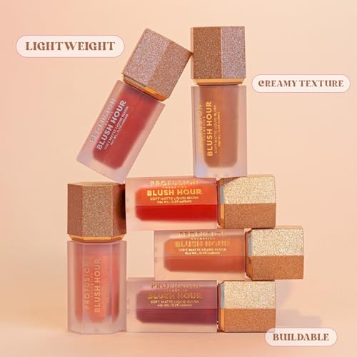 Profusion Cosmetics Blush Hour Crème Liquide Blush, Strawberry Daiquiri, Fini Mat Doux, 6 ml – vue 5