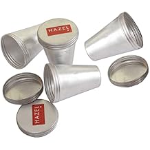 HAZEL Aluminium Kulfi Moulds Set of 4 with Lid | Homemade Kulfi Moulds Set Medium Size |Reusable Popsicle Ice Cream Mould DIY Kit