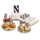 Desert Cactus Northwestern University NU Wildcats Food Picks, Cupcake and Cake Toppers, Cake Pop Sticks - 25 Pcs Party Supplies and Decorations