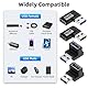 LUIRSAY USB 90 Grad Winkelstecker, 4 Stück Adapter mit USB3.2, USB Winkelstecker für Datenübertragung Kompatibel mit PC, Laptop, Powerbank und die meisten US-B-Geräte