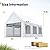 Quictent 10x20 ft Heavy Duty Carport Canopy, Waterproof Outdoor Shelter with Ultra-High Peak & Ventilation Windows, Portable Garage for Parking, Storage, Events & Wedding, Whtie