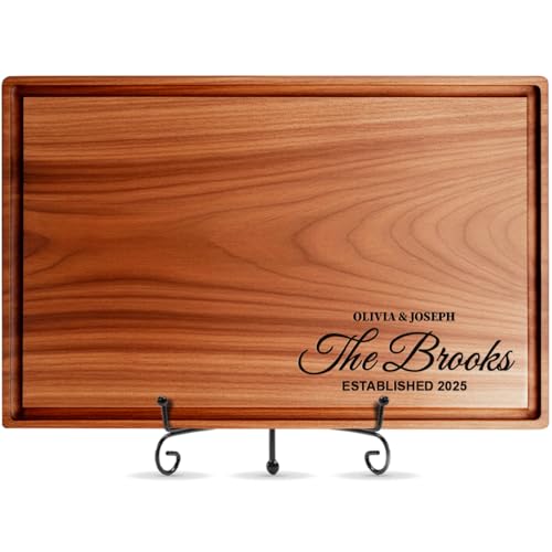 Tabla de cortar rectangular de madera personalizada miniatura 1