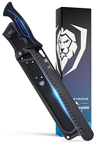 Dalstrong Slicing Knife - 12 inch - Night Shark Series - 7CR17MOV High Carbon Steel - Titanium Coated Blade - Outdoor & Fishing - Polypropylene Handle - Carving Knife - Nylon Sheath - NSF Certified