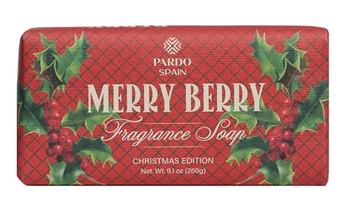 PARDO NAVIDAD - CHRISTMAS MERRY BERRY 1 260g. jabon solido con un...